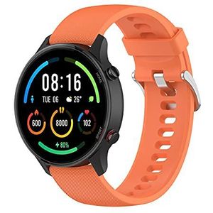 TopTen Horlogebandje compatibel met Xiaomi Mi Watch Color/Mi Watch Sport/Haylou RT LS05S reservearmband, verstelbare siliconen reservearmband, Siliconen