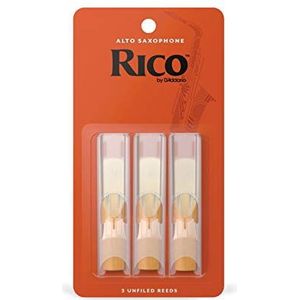 Rico Saxofoonrietjes - Altsaxofoonrietjes - rietjes voor altsaxofoon, 3 sterktes, 3 stuks