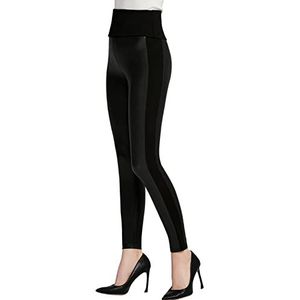 Everbellus Legging en cuir synthétique pour femme, taille haute, sexy, Noir, XL