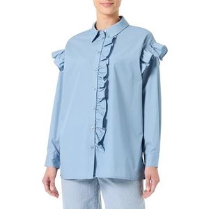 PIECES PCFLO dameshemd, Lichtblauw jeans