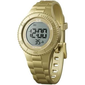 Ice-Watch - ICE digit Gold Metallic - Gouden jongenshorloge met kunststof band - 021277 (Small), metallic goud, Armband