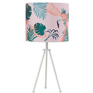 ONLI Treppiedi lamp, groot, wit, roze, groen