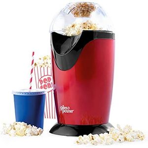 Giles & Posner popcorn machine - Popcornmaker - 1200W - Rood