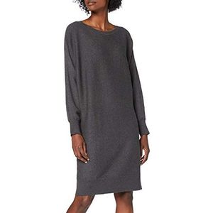 NOISY MAY Nmship L/S Boatneck Knit Dress BG Noos Damesjurk, donkergrijs gemêleerd