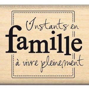 Florilèges Design FC111025 stempel voor scrapbooking, instant en famille, beige, 4 x 5 x 2,5 cm