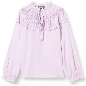 TILDEN Blouse voor dames, paars/transparant