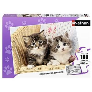 Nathan - Kinderpuzzel – puzzel 100 P – Duo kittens – vanaf 6 jaar – 86766