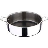 Bergner Steelpan, laag, 28 x 9,4 cm, roestvrij staal, collectie Hi-Tech 3 (Q3528)