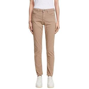 ESPRIT Collection 023EO1B310 Damesjeans, Taupe