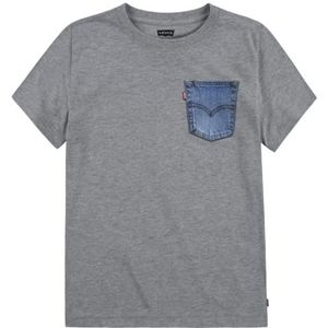 Levi's Grafisch T-shirt Lvb Ss 91c856 SS T-shirt voor jongens, grijs.