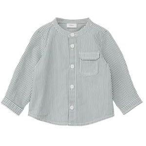s.Oliver Chemise à manches longues pour garçon, Bleu pétrole 67n1, 86