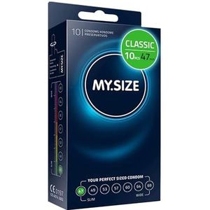 MY.SIZE 10 condooms maat 1 47 mm