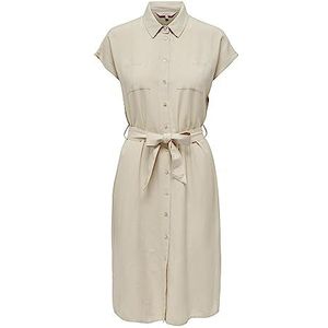 ONLY Onlkerry Ss Linen Shirt Dress Pnt Noos Damesjurk