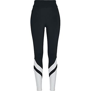 Urban Classics Arrow dameslegging met hoge taille, Zwart/Wit