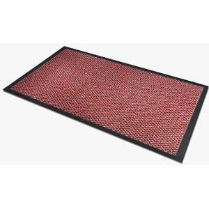 Comart, Deurmat voor buiten voor ingang en lift, kantoor, binnen en buiten, absorberend, antislip, wasbaar, stofdicht, rood, 50 x 80 cm