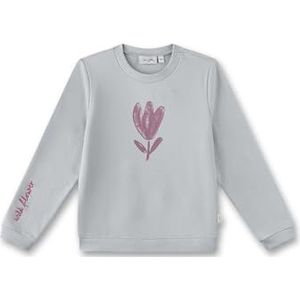 Sanetta Sweat-shirt beige pour fille - En coton bio de qualité supérieure et confortable - Avec motif tulipe - Vêtements pour enfants, beige, 104