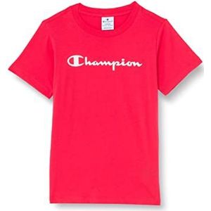 Champion Legacy American Classics-Logo Regular S/S T-shirt voor meisjes en meisjes, rood, 92, Rood