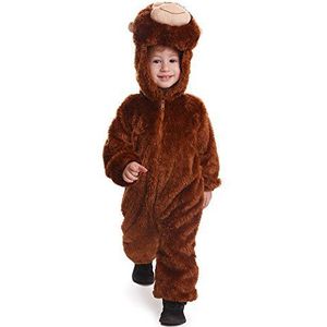 Dress Up America Kids Pluche Cuddle Monkey Jumpsuit - Mooie Dress Up voor rollenspel