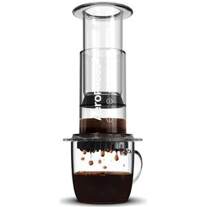 AeroPress Transparante koffiepers – 3-in-1 zetmethode combineert Frans koffiezetapparaat, poeder, espresso, volle koffie zonder bonen en bitterheid