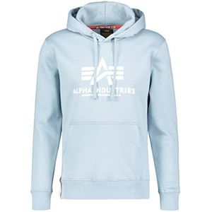 ALPHA INDUSTRIES heren basic hoodie, grijs/blauw