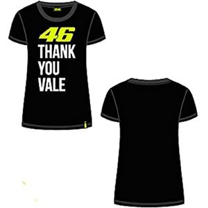 Valentino Rossi Thank You Vale T-shirt voor meisjes, zwart.