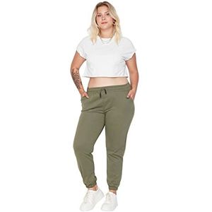 TRENDYOL Pantalon de jogging pour femme, kaki, XL