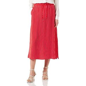 Tommy Hilfiger Cupro Rope Stp Midi rok voor dames, getailleerd en uitlopend, touw stp fireworks