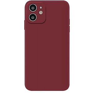 Dawlan Design Manufacturing TPU matériau avec Trou de précision Smartphone Case pour iphone12 - vin Rouge