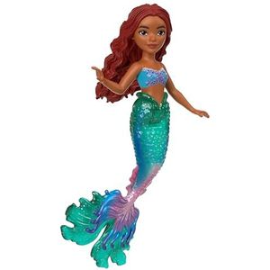 Disney De kleine zeemeermin HNF43 pop met staart in kleurverloop, geïnspireerd op de film, 3 jaar