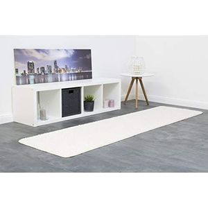 misento Shaggy hoogpolig tapijt voor de woonkamer - getest op schadelijke stoffen - 100% polypropyleen - zwart - bedomranding 1x67x250 cm - 2x67x140 cm
