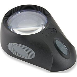 Carson LumiVergrootglas Ultra staande vergrootglas met LED-lichtfunctie met zeer hoge lichtintensiteit, 5-voudige vergroting (LL-88)