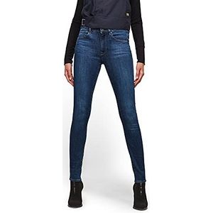 G-STAR RAW Midge Mid-Waist Straight Jeans voor dames, blauw (Indigo Aged 8968-8436)