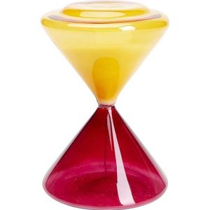 Kare Design zandloper, timer, rood/oranje, accessoires, decoratie, artikelhoogte 18 cm