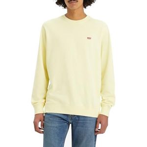 Levi's New Original Crew Sweatshirt voor heren, 1 stuk, Gewaxt geel