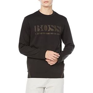 BOSS Salbo Iconic Pullover voor heren, zwart.