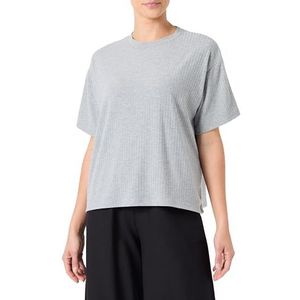 Pieces Pckylie Ss Oversized Tee Noos T-shirt voor dames, Lichtgrijs chinees