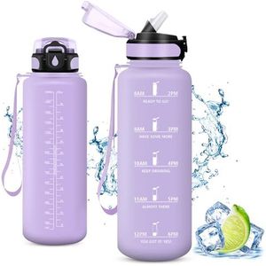 Vikaster BPA-vrije waterfles voor kinderen, 1500 ml, waterdicht, gemakkelijk te openen, herbruikbaar voor sportschool, hardlopen, 1500 ml