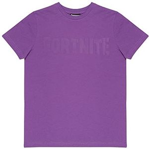 Fortnite Text-logo jongens T-shirt paars heren, Paars.