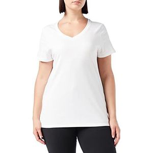 Stedman Apparel Janet ST9310 T-shirt voor dames, korte mouwen, V-hals, regular fit, Wit.
