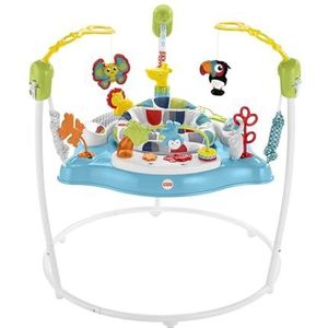 Fisher-Price GWD42 Jumperedoo, 360 graden draaiplezier met vrolijke muziek, lichten en geluiden, voor baby's en peuters