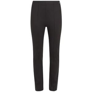 Tommy Hilfiger Pantalon de jogging en tricot fin surélevé pour femme, Black, 44W