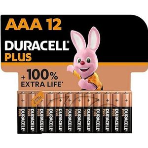 Duracell Plus Alkaline AAA batterijen - 12 stuks