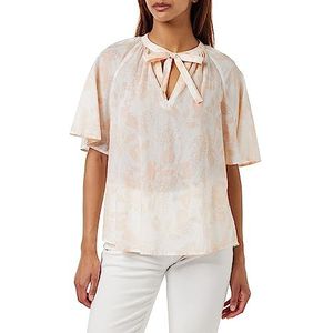 United Colors of Benetton Blouse 5oa9dq04o Dameshemd (1 stuk), Patroon wit 84n