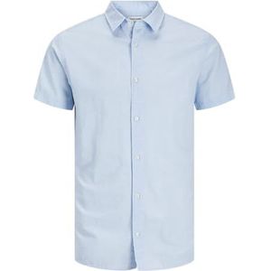 JACK&JONES PLUS Jjebreeze Ss Sn Pls T-shirt met korte mouwen voor heren, Chambray Blue., 3XL grote maat