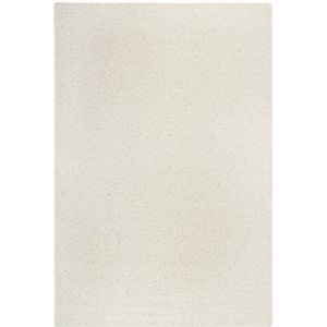 -LUXOR - Living Wollen tapijt, pluizig, natuurlijk, effen, crème, 133 x 190 cm, andere kleuren en maten verkrijgbaar