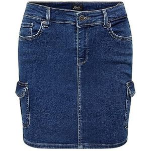 Only Onlmissouri Life Reg Co B Skirt AZ Box jeansrok voor dames, denim blauw, medium, 38, Medium Blue Denim