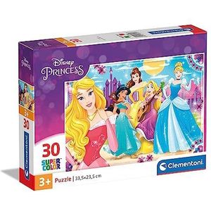 Clementoni Disney Princesas Clementoni-08503-Supercolor Collection-Princess-30 stuks, 08503, meerkleurig