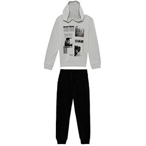 DeFacto Pyjama-set voor jongens, natuursteen, 11-12 jaar, Natuursteen