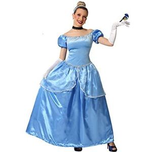 Atosa Kostuum prinses blauw dames volwassenen jurk XL