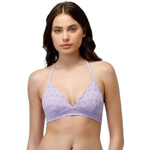 LOVABLE Soutien-gorge avec rembourrage amovible Sangallo dentelle Bikini, lavande, 34C femme, Lavande